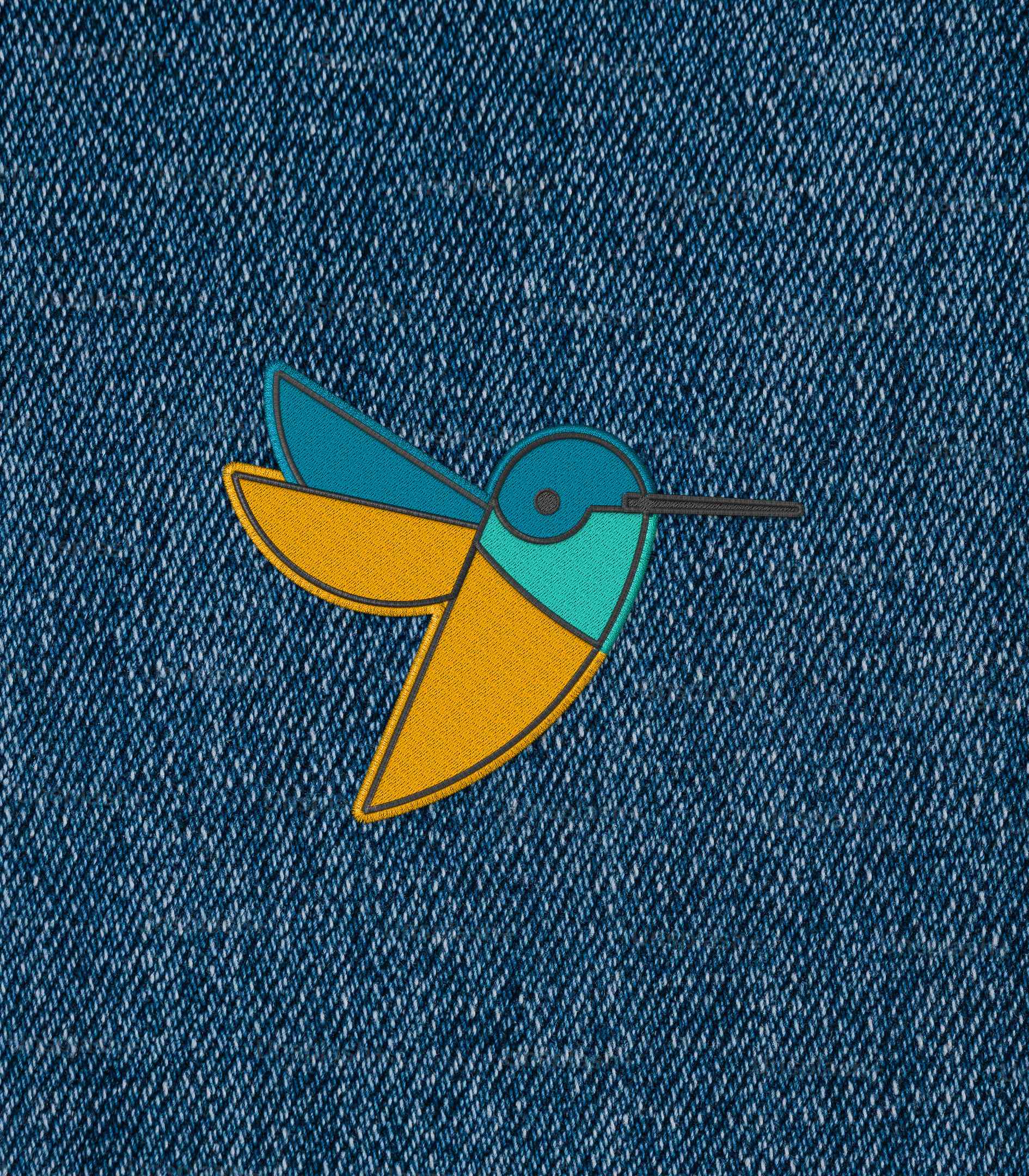 Caribe Bird embroidery patch_Compressed